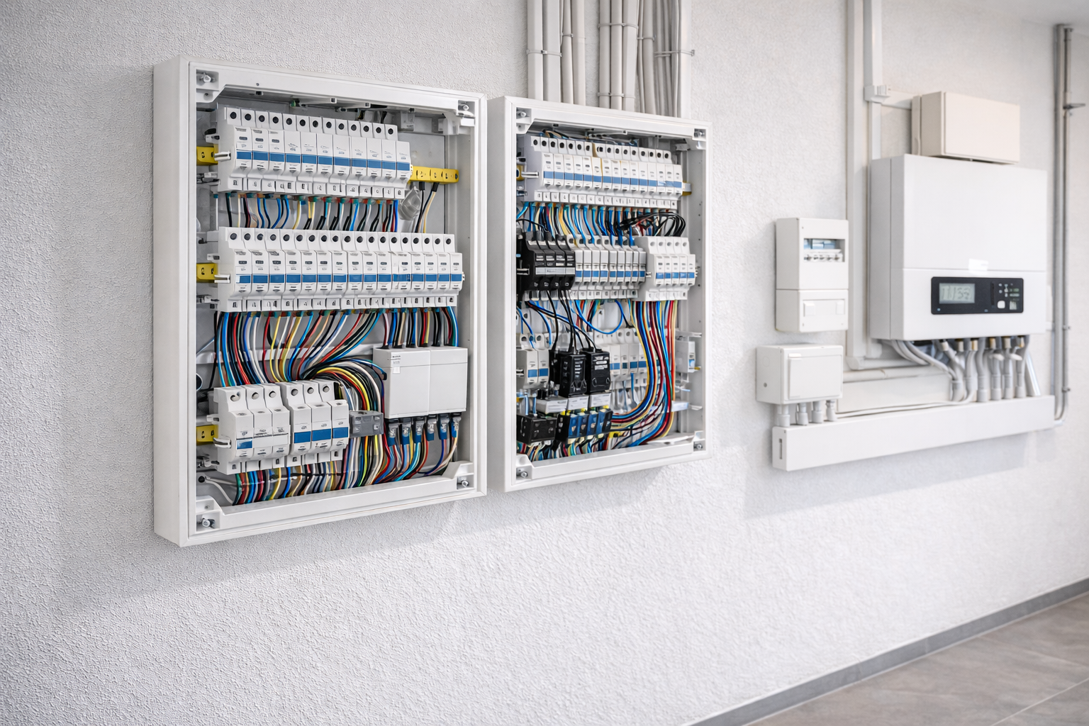 Elektroverteiler und moderne Hausinstallation